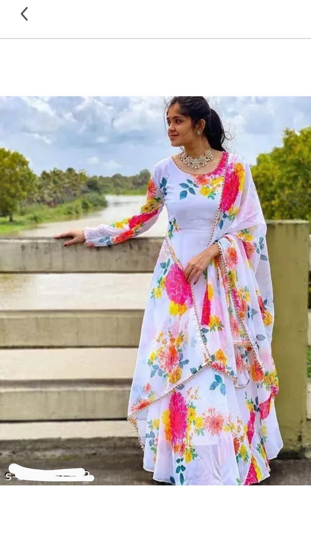 Anarkali Gaun Dupatta 1
