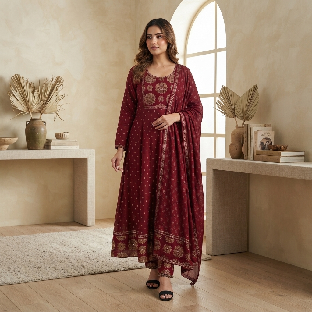 Kurta duppta Palazo Set Premium Quality Durable Everyday Use - Best Quality And Fast Delivery 1