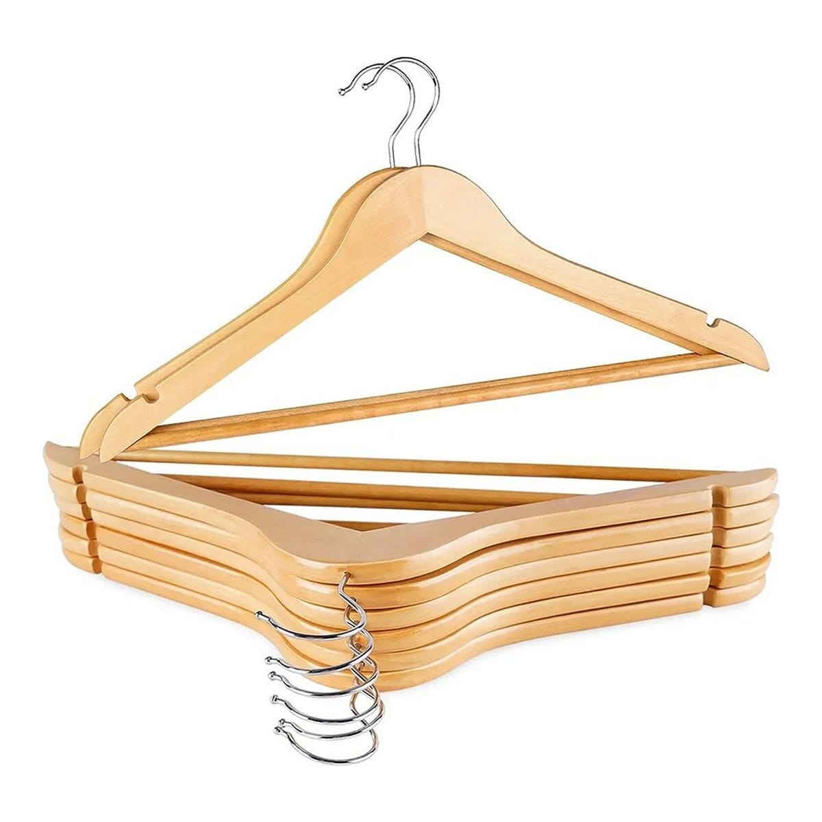 Wooden Clothes Hanger For Unisex Hanger For hanging Coat Jacket Pant 1