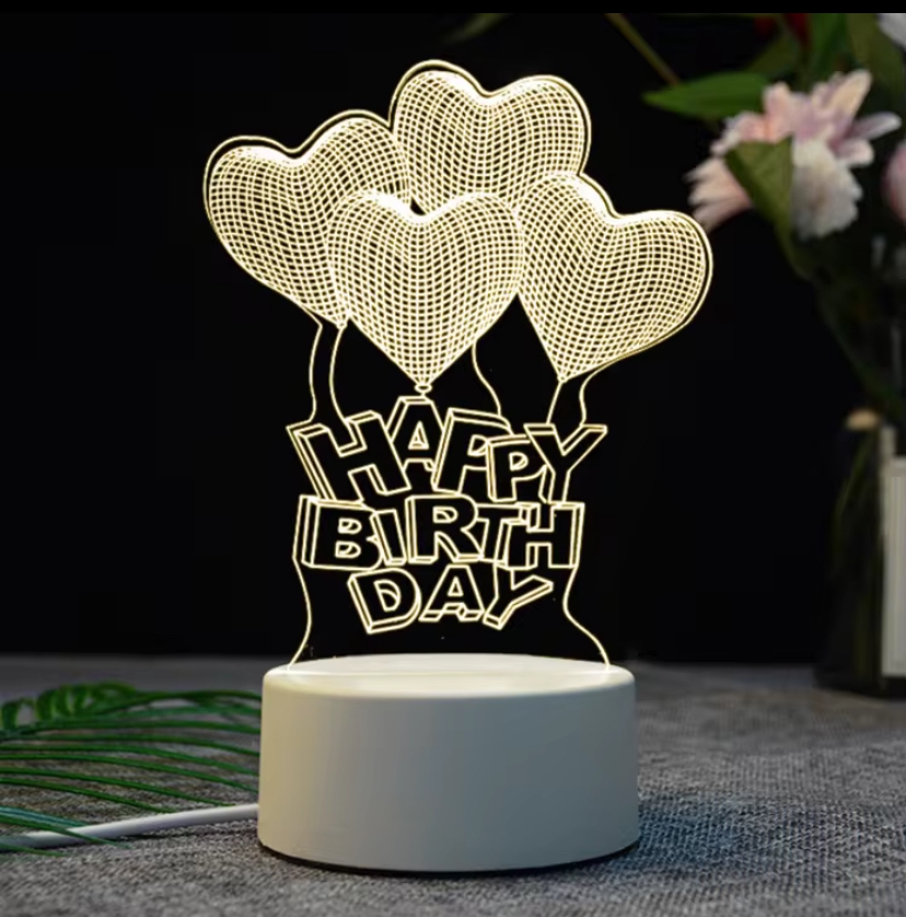 Birthday 3D Gift Night Light For Decoration 1