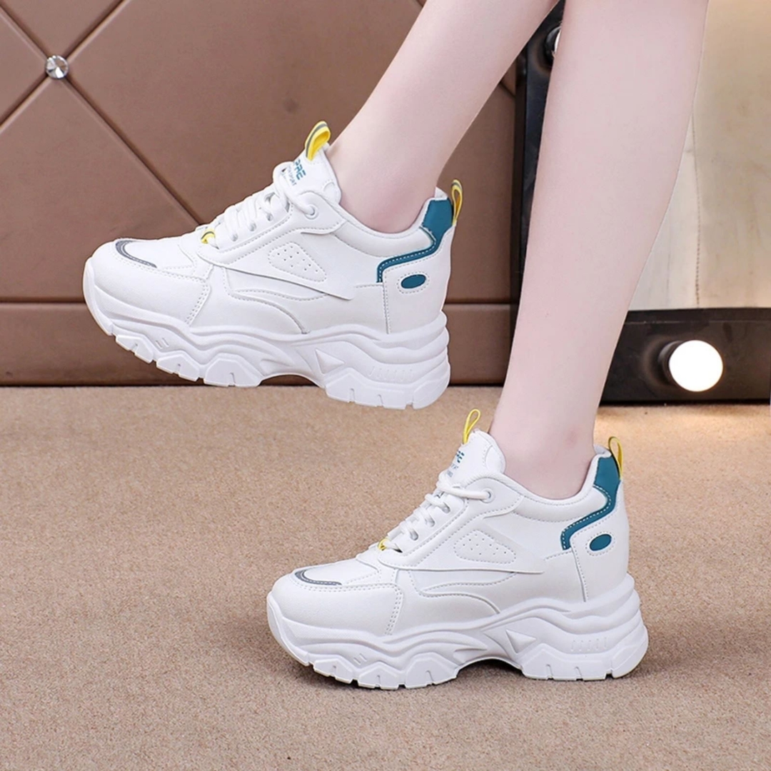 Ladies Korean Heel Sneakers Shoes 1
