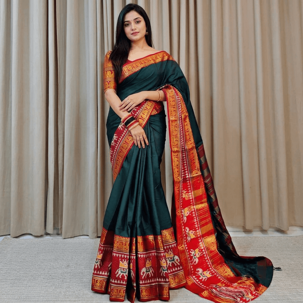 Patola Silk Saree With Blouse 1