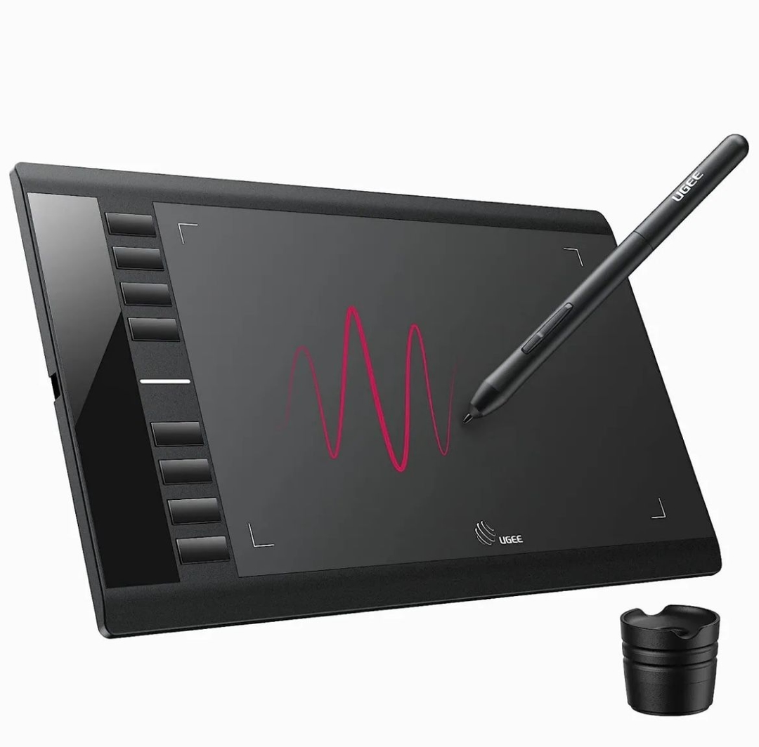 UGEE M708 V3 Digital Drawing Tablet, 10 x 6 Inches Large Graphics Tablet 1