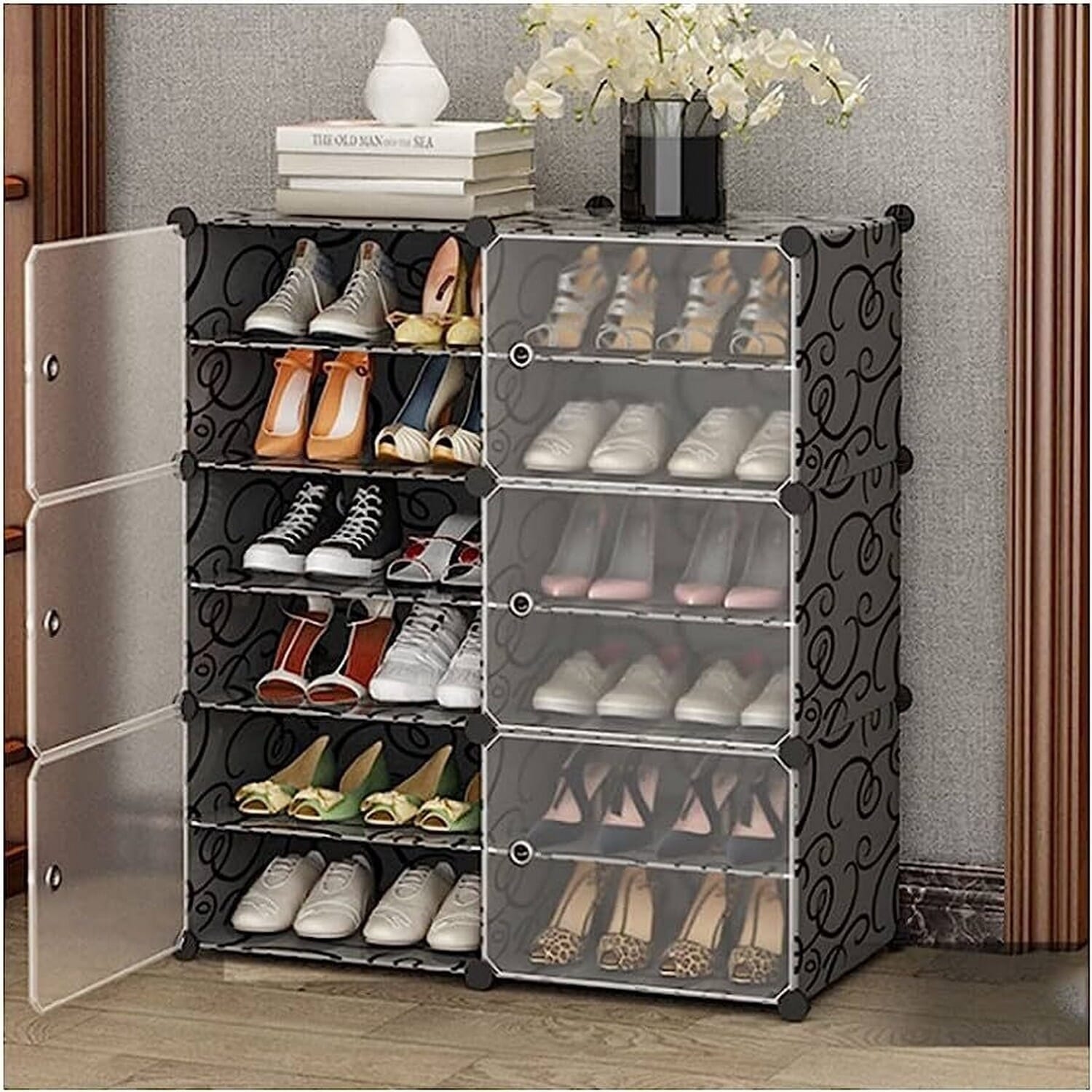 12 Cube Shoe Rack Cabinet 1