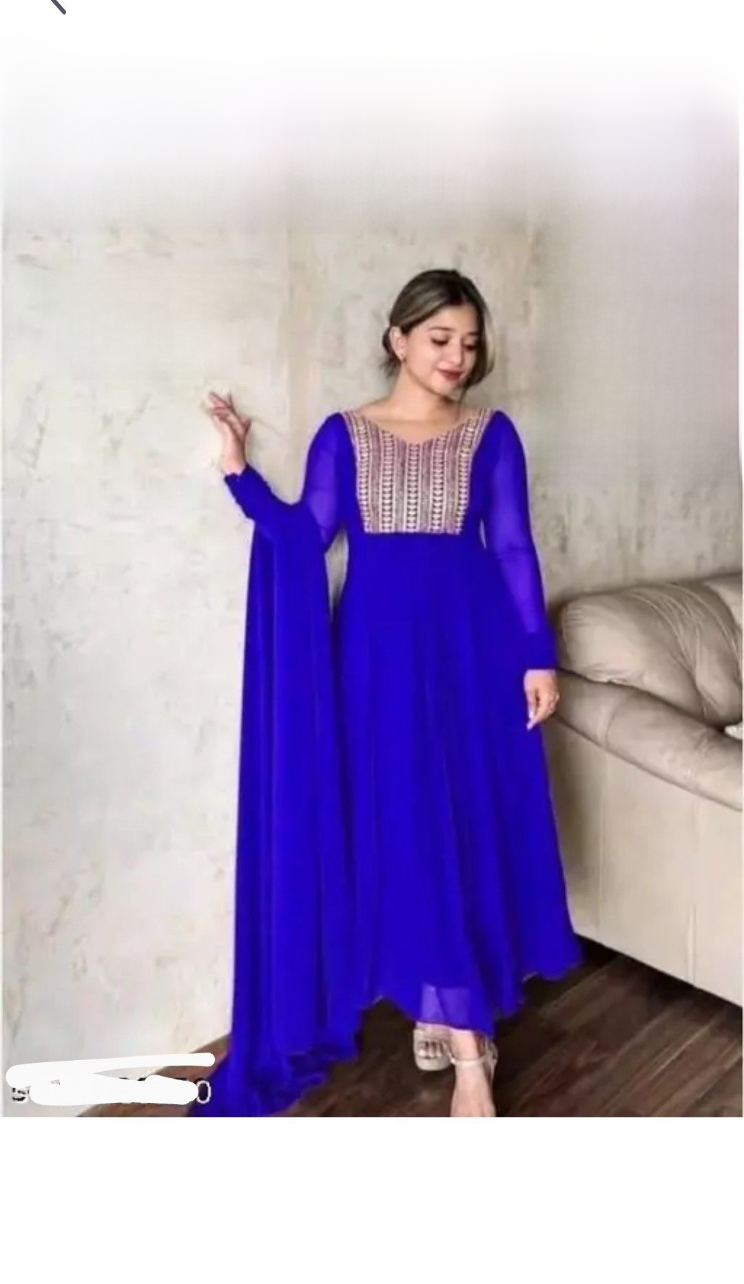 Anarkali Kurti Dupatta 1