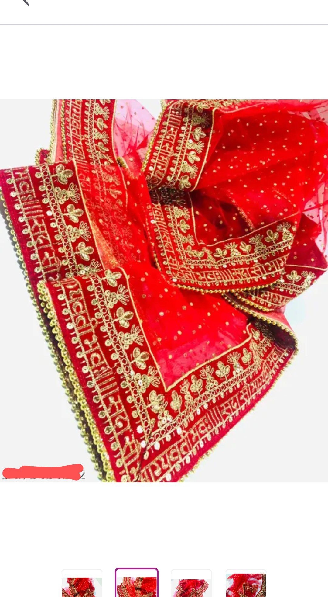 Bridal Chundari Saubhagyabati Dupatta 1