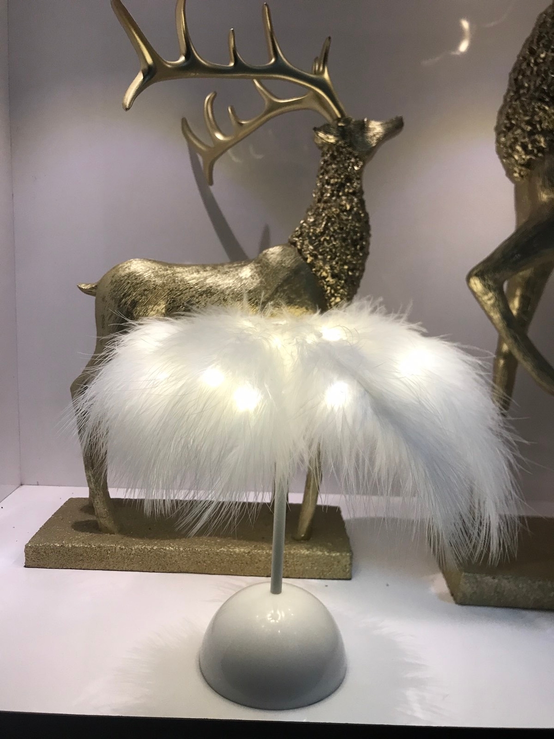 Decorative Feather Battery Powered Night Table Lamp For Room 1