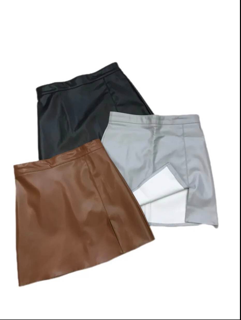 Cute Leather Skirt for Women Side 1