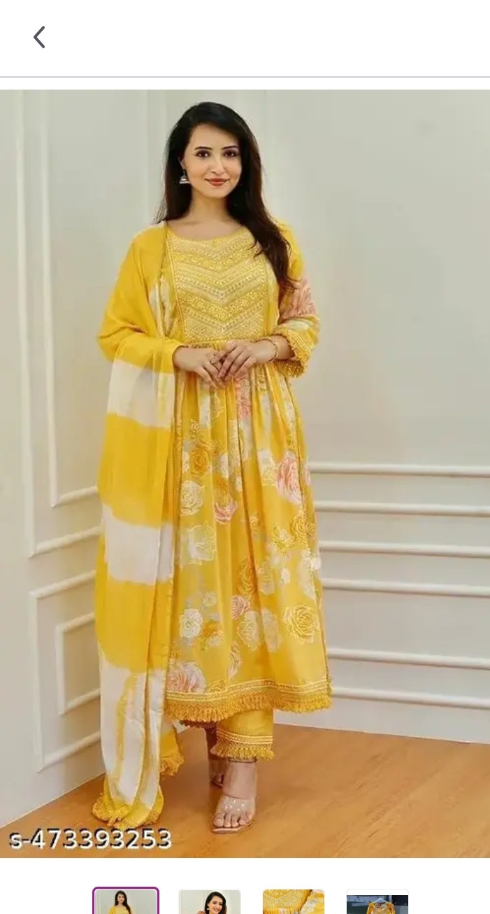 Anarkali Kurti Palzo Duppata Set 1