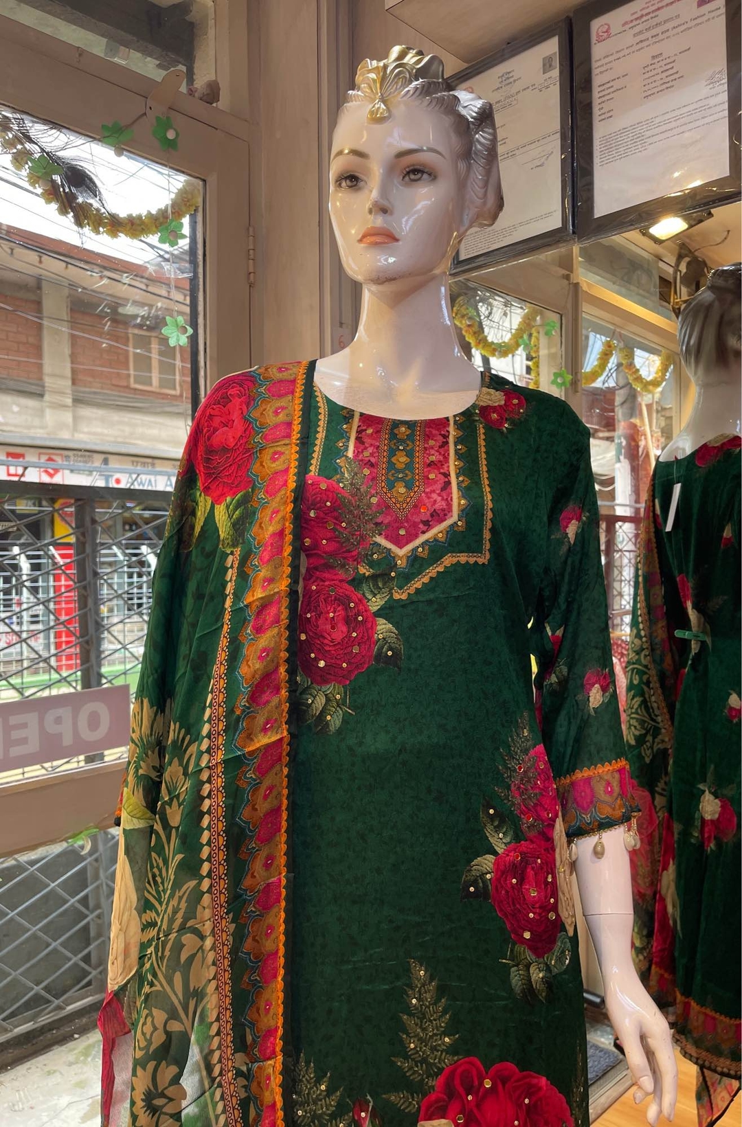 Chinon Silk Kurti Set For Women 1