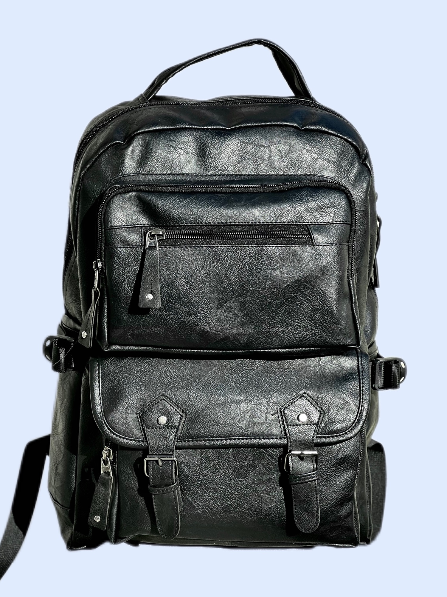 Large Capacity Casual PU Leather Backpack for Men | Student Backpack | Travel Bags for Men | 1