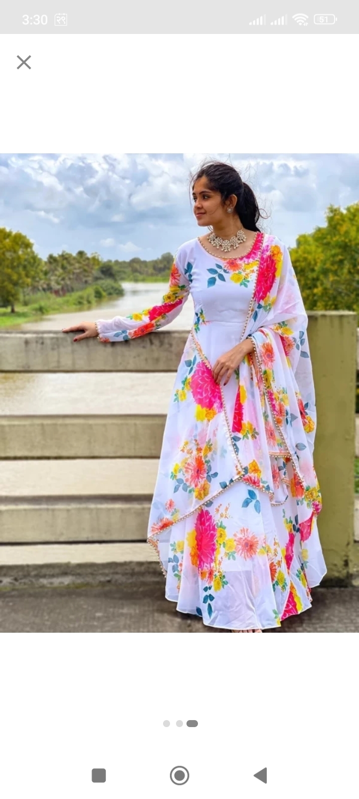 Anarkali Gaun Dupatta 1