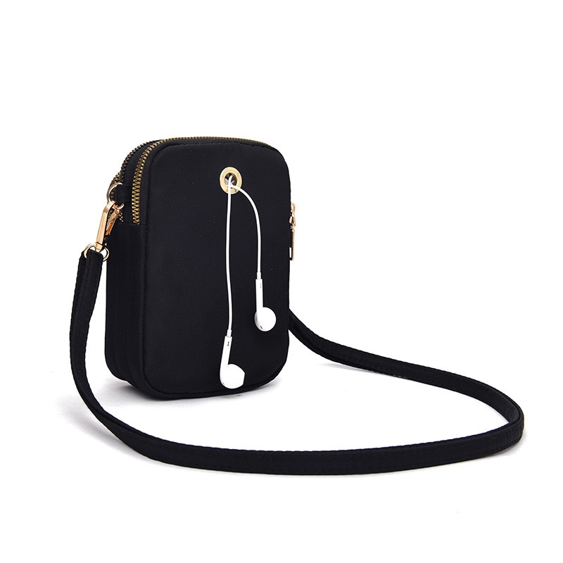  Fashion Solid Nylon Cloth Bag Crossbody Bag Mini Flag Bag Famous Design Women Small Shoulder Handbag Coin Purse 1