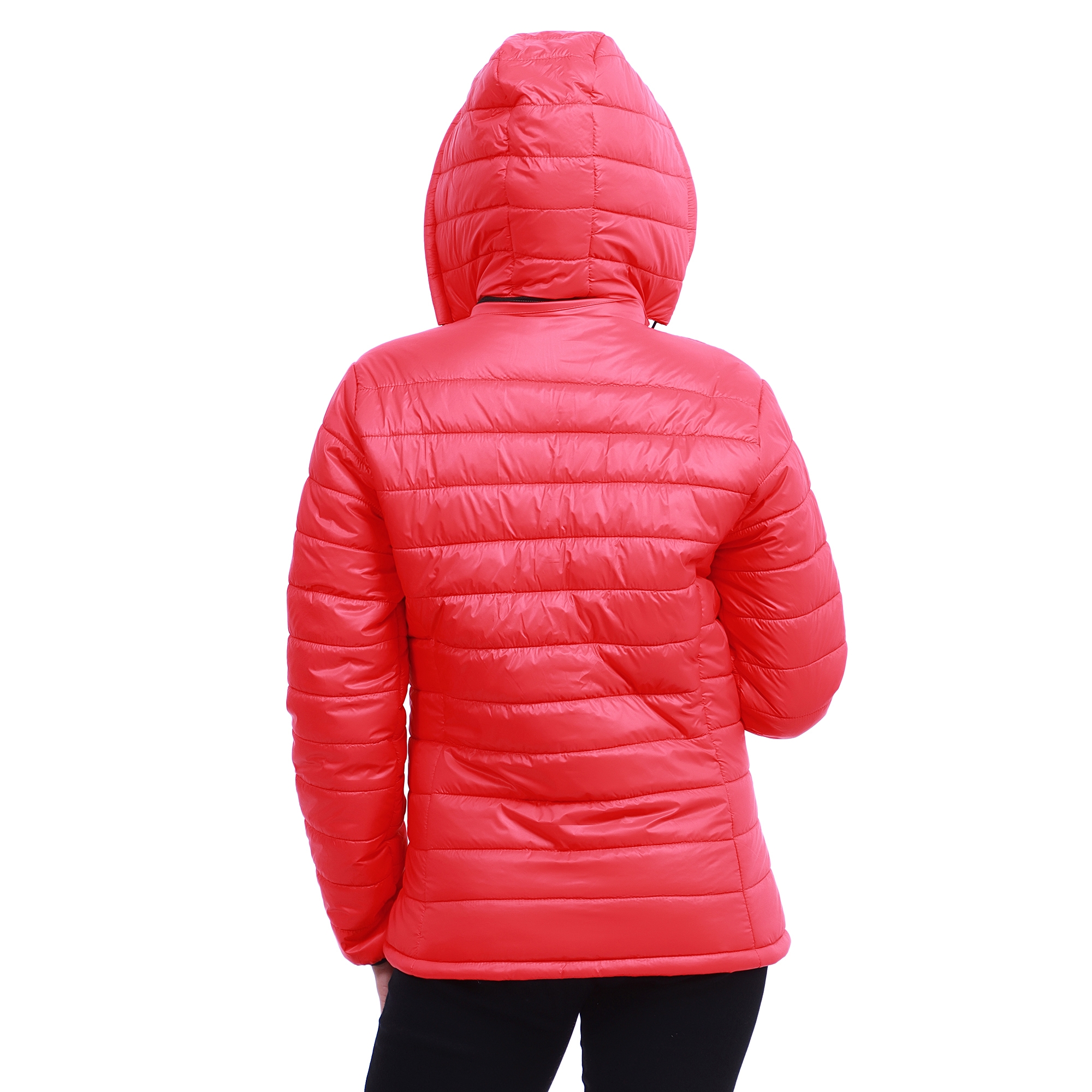 Moonstar Hollofil Short Winter Jacket for Women - Multicolor - Hood can remove - Wind and Water Saver 7