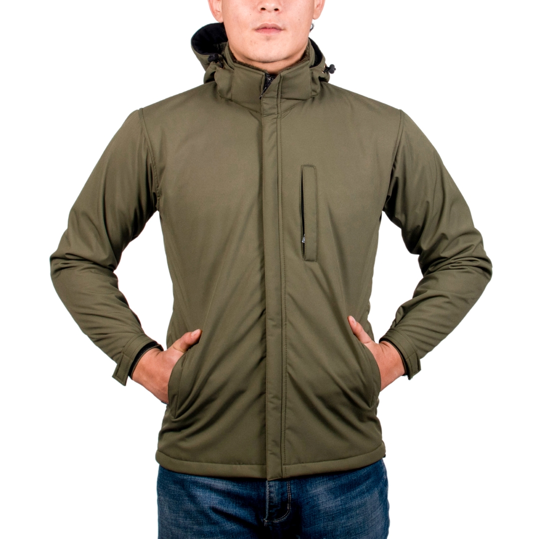 MS Solid Softshell Jacket For Men - Winter Collection 3