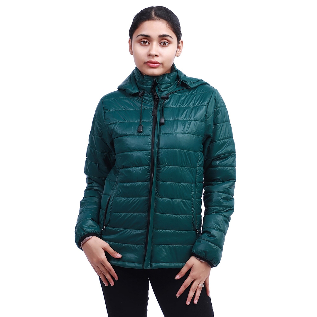 Moonstar Hollofil Short Winter Jacket for Women - Multicolor - Hood can remove - Wind and Water Saver 3