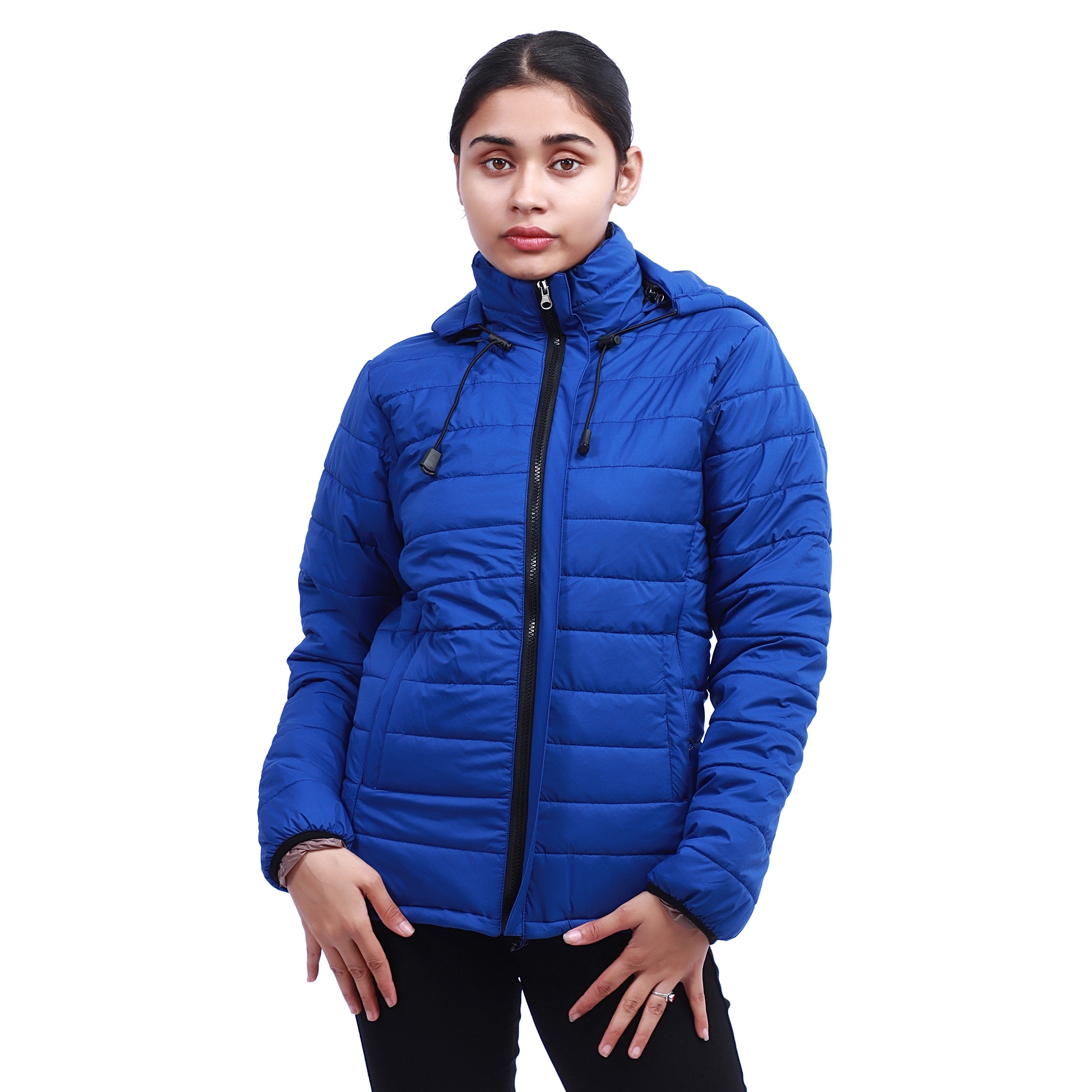 Moonstar Hollofil Short Winter Jacket for Women - Multicolor - Hood can remove - Wind and Water Saver 2