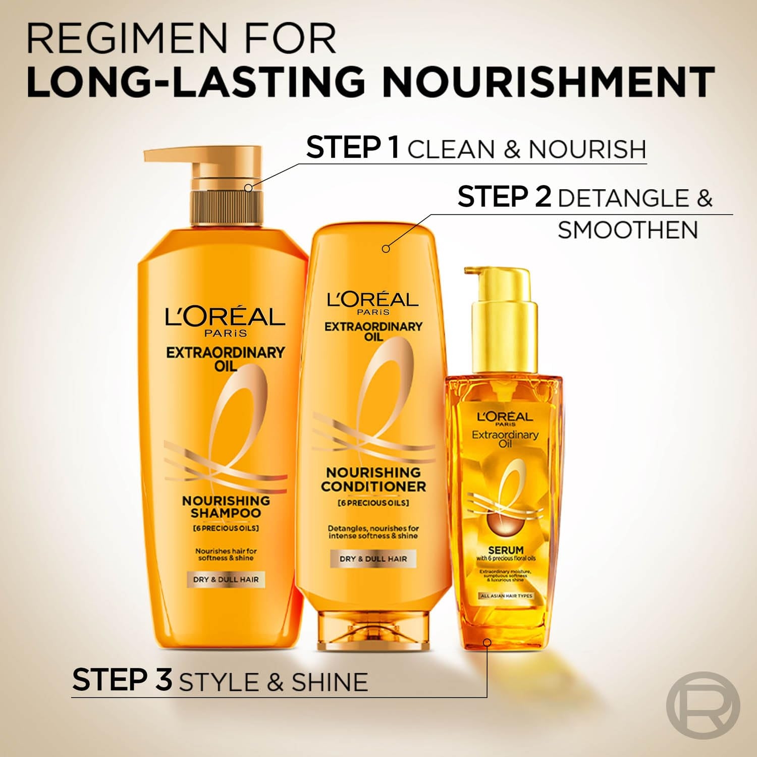 Loreal Paris Extraordinary Oil Serum For Dry, Flyaway & Frizzy Hair, With 6 Rare Flower Oils, 100ml - By Allure Cosmetics 10