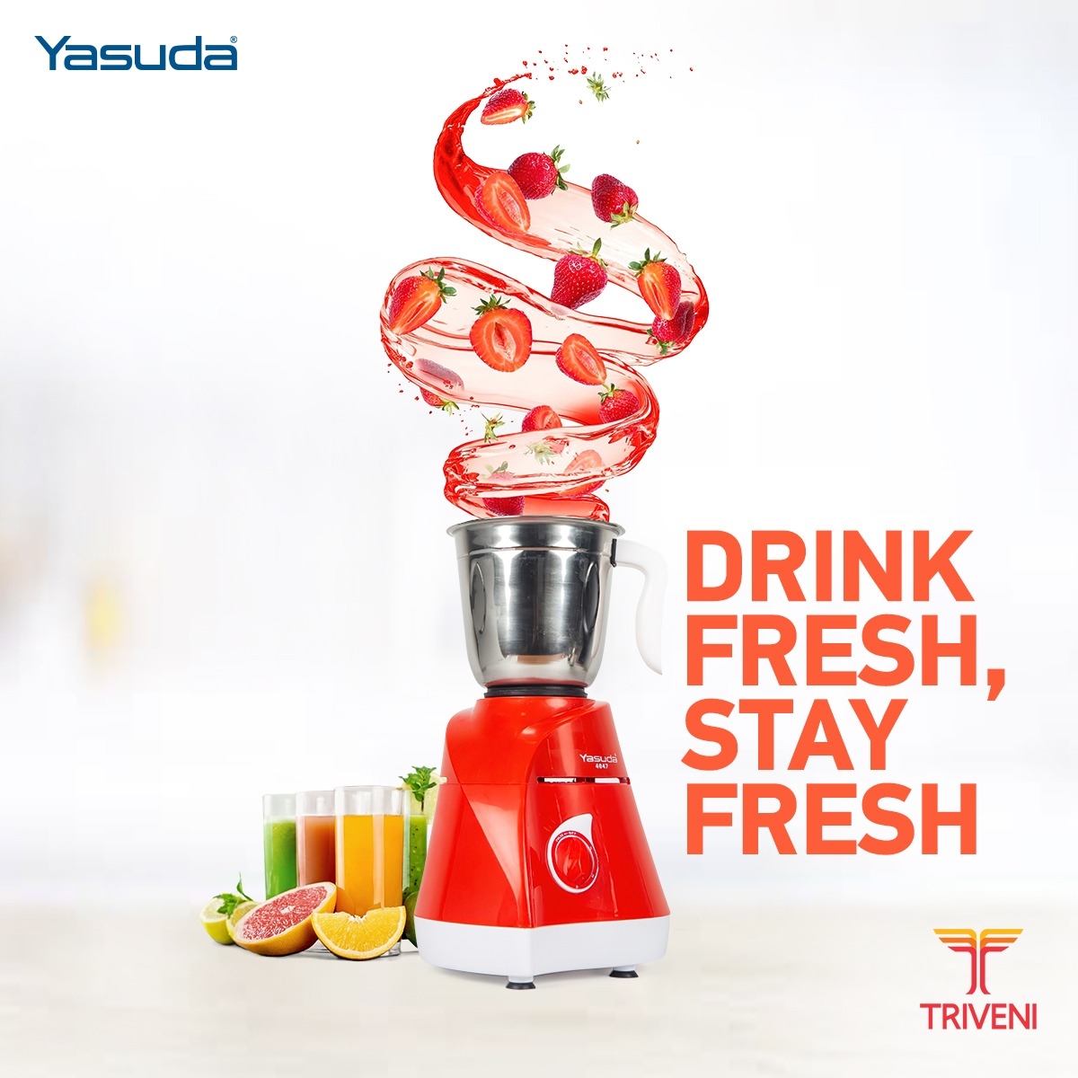 Yasuda YS4047 Power 750W 3 Jar Mixer Grinder 14 4