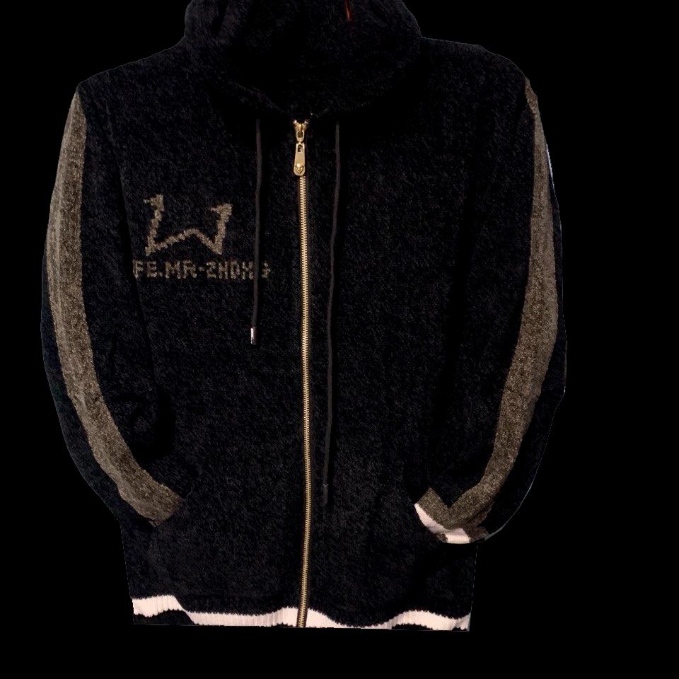 Custom Zip Up Winter Warm Hoodie Thick Oversized Men Fluffy Fur Fleece Jacket 2