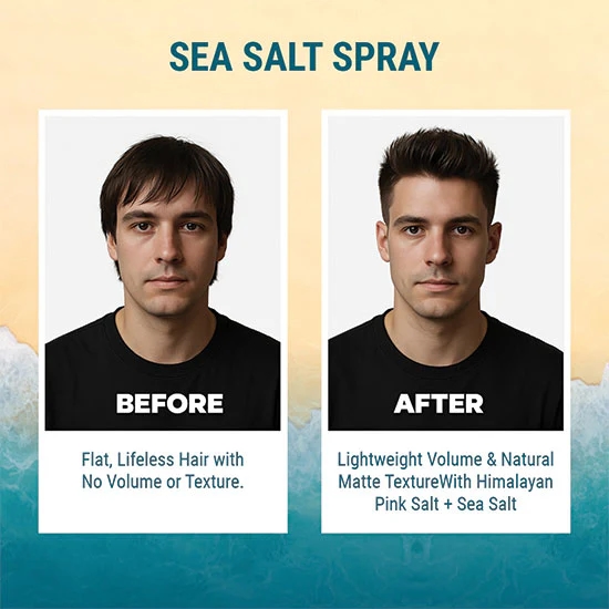 Dasher Sea-Salt Spray Hair Volume, Texture, Smooth Hair With Bhringraj ,Vitamin E - Hair Styling 100ml 5