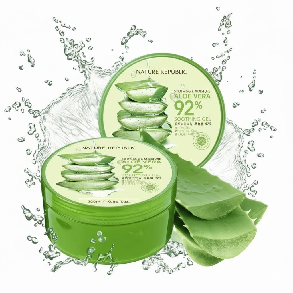Nature Republic Soothing & Moisture Aloe Vera 92% Soothing Gel. 300 Ml 1