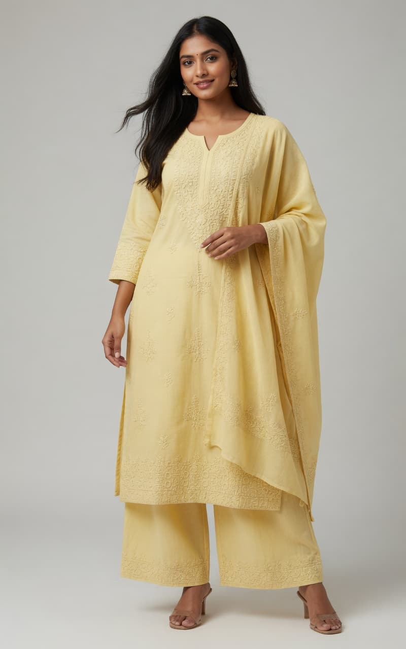 Cotton Kurti sets 3 Pcs hi quality 100 % Cotton 1