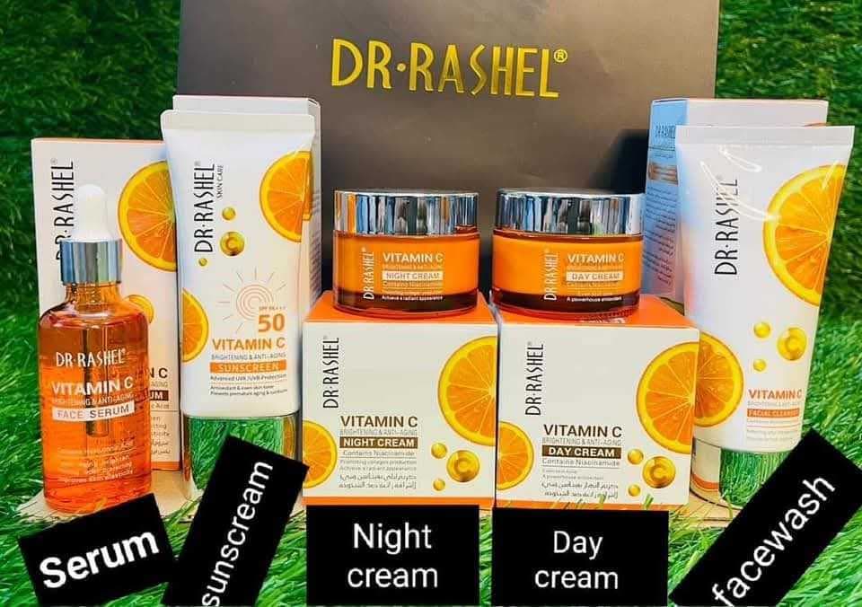 Vitamin c set (Face Wash, Day Cream, Night Cream, Serum, Sun Cream)
