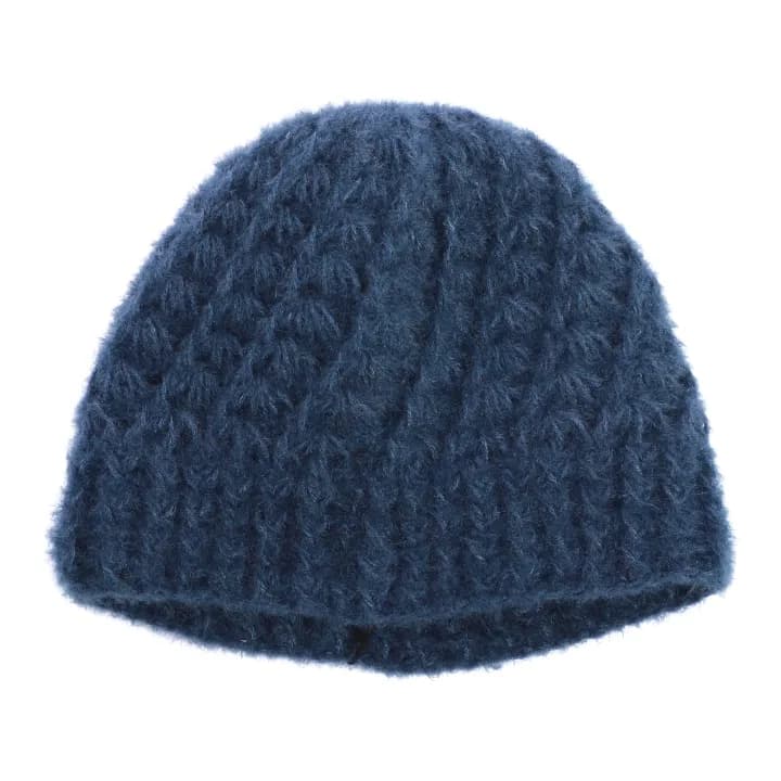 Blue Color Knitted Woolen Cap For Women 1
