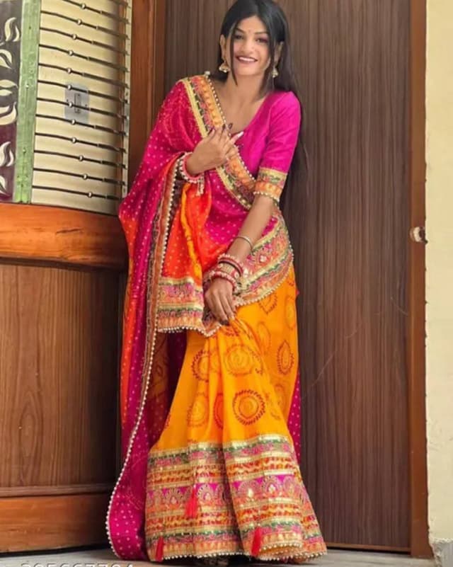 Saree with blouse