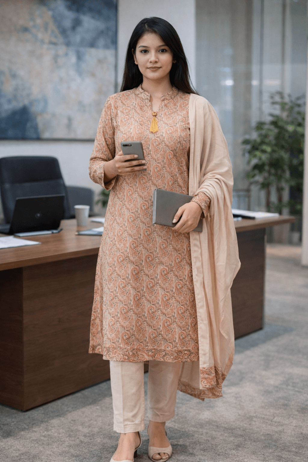 Velvet Kurti Set  3