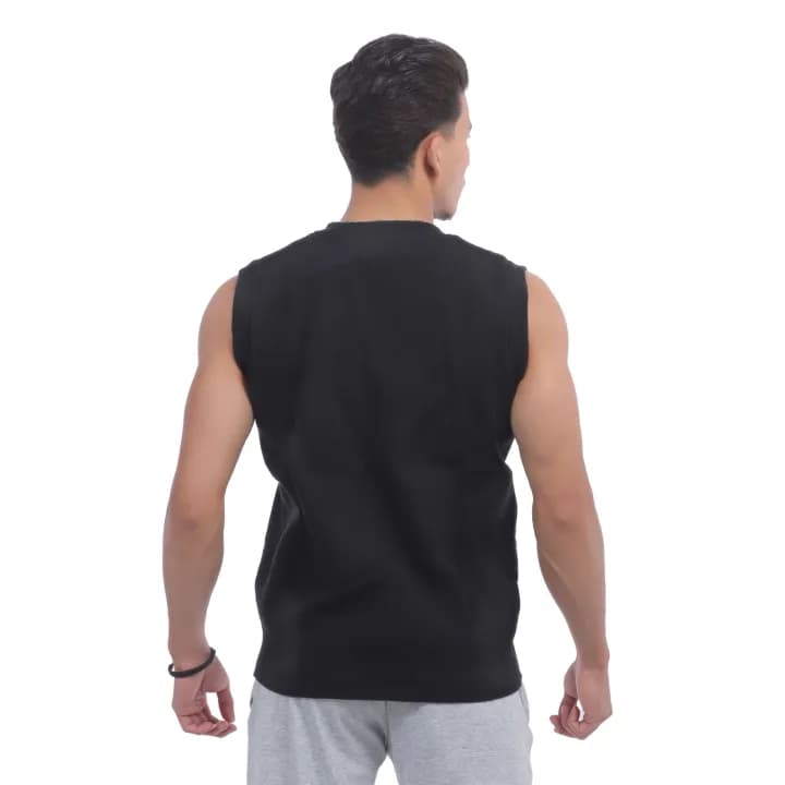 Woolen Handloom Sleeveless V Neck Sweater For Men 4