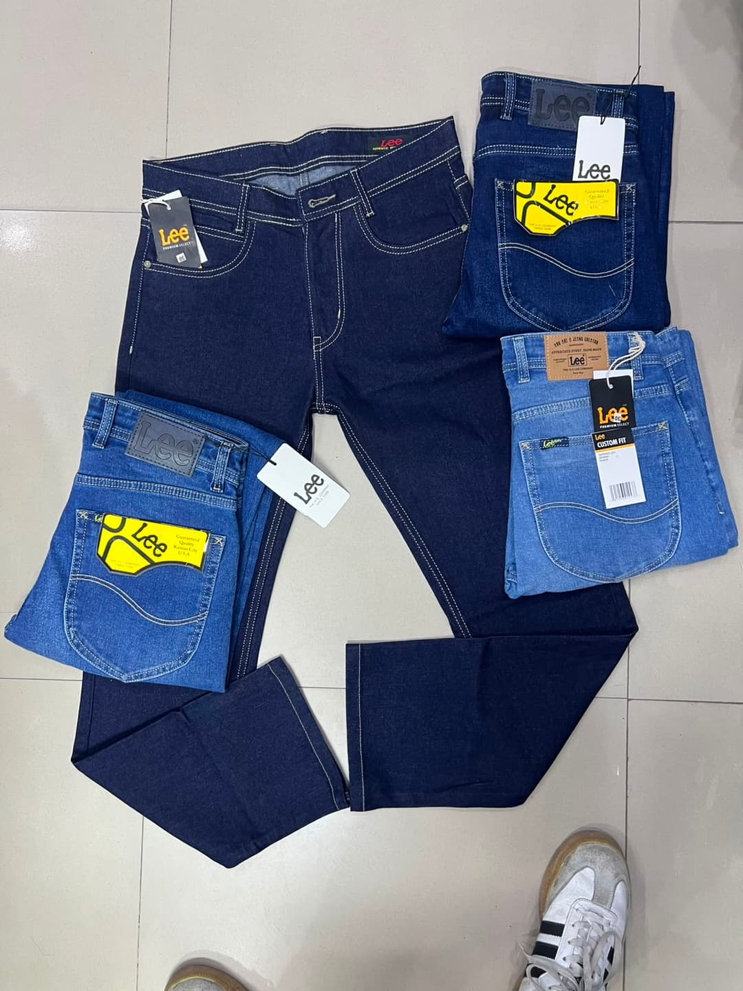Men's Premium Stretch Denim Jeans | Straight Fit | Blue Wash | Casual Everyday Wear 2