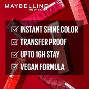 Maybelline SuperStay Vinyl Ink Liquid Lipstick - Witty, 4.6gm 4