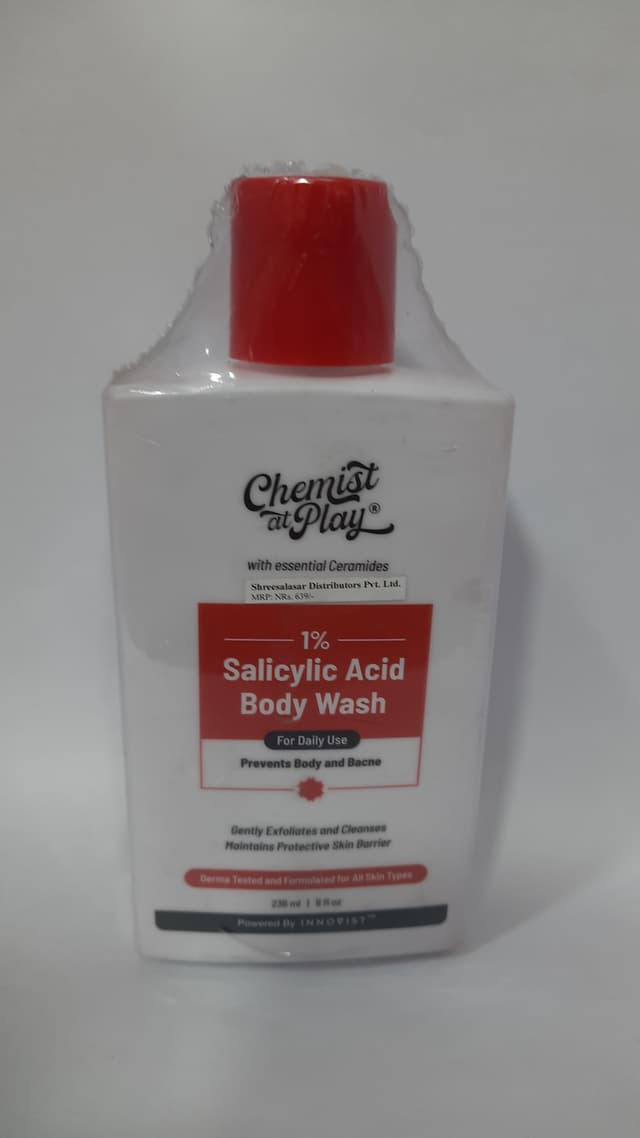 Chemist at play salicylic acid body wash 