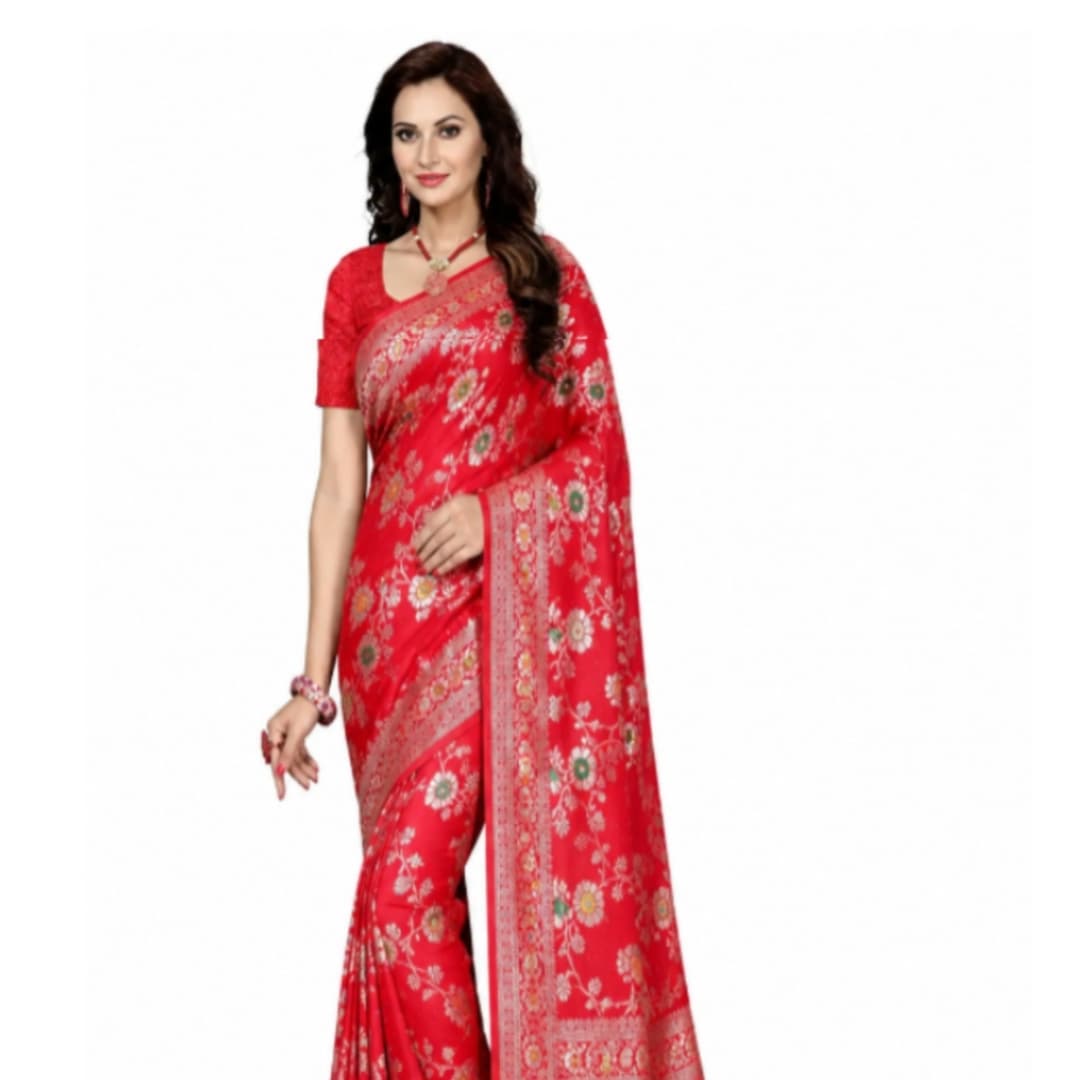 Kanjivaeam Cotton Solid Silk Saree