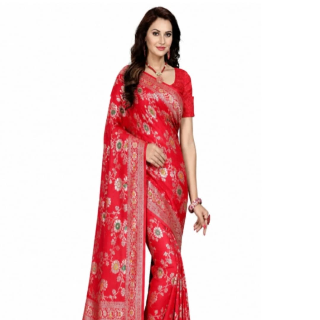 Kanjivaeam Cotton Solid Silk Saree 1
