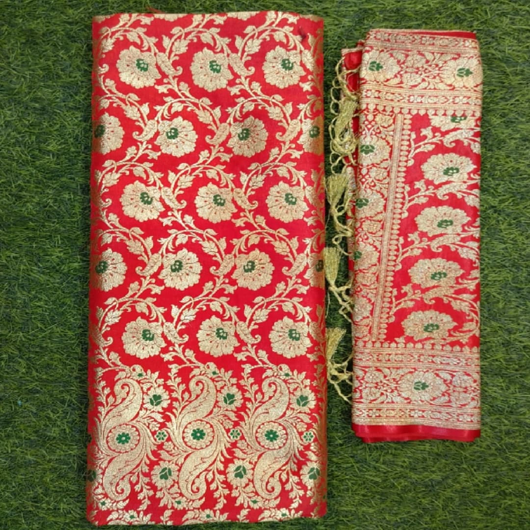 Barnd Fashion Women Banarsi Silk Sare
