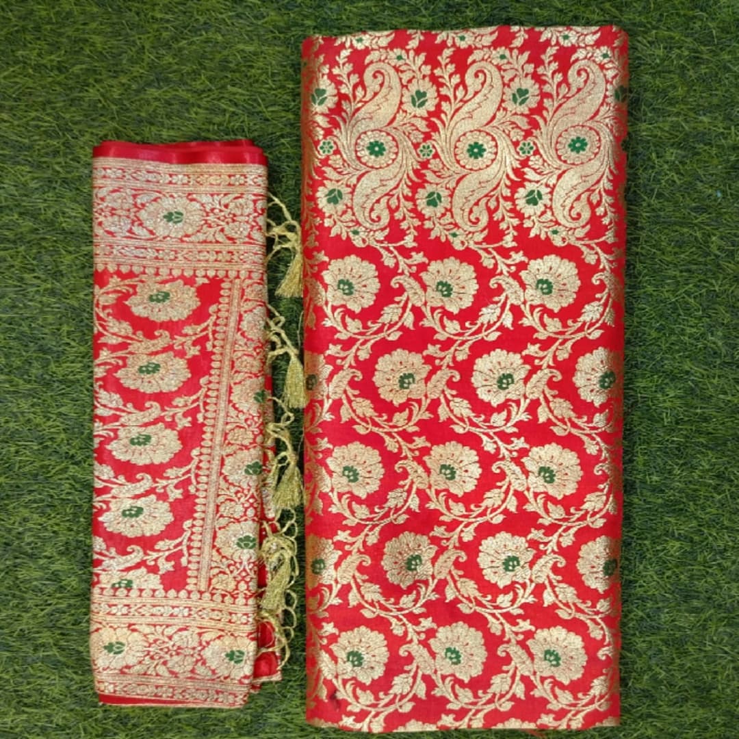 Barnd Fashion Women Banarsi Silk Sare 1