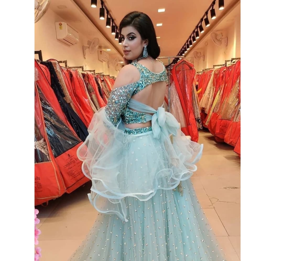 Embellished Semi Stitched Lehenga Choli 1
