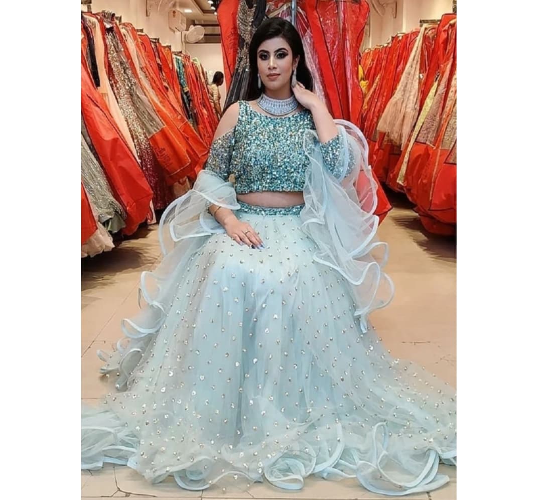 Embellished Semi Stitched Lehenga Choli 2