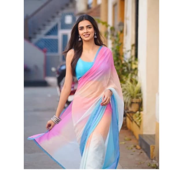 Awafu Alia Bhatt Georgette Saree With Blouse