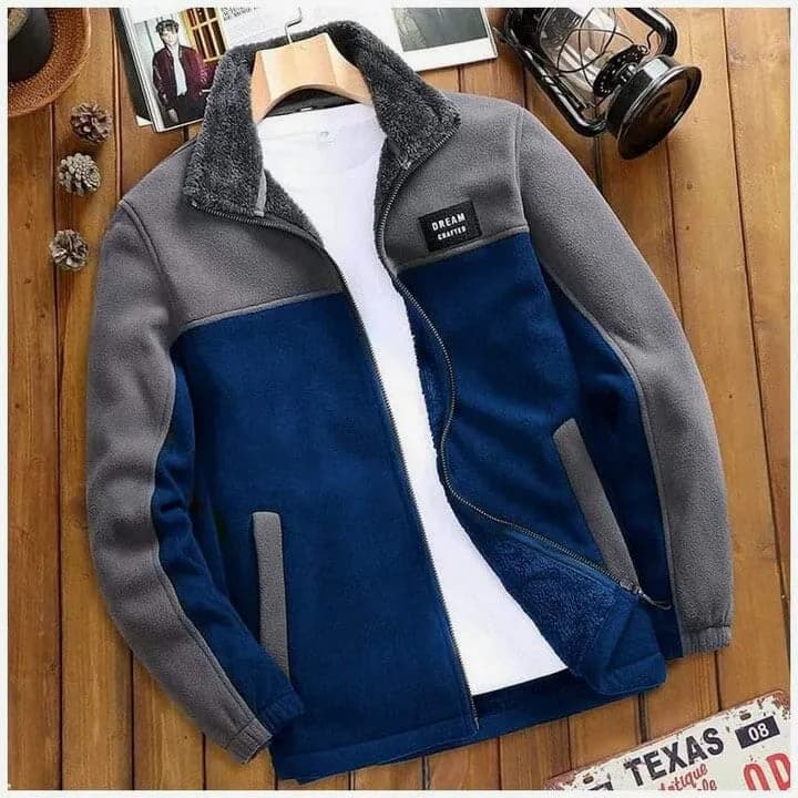 New Winter Warm Polar Inside Fur Contrast Jacket For Men's. - Fashion | Jackets For Men | Men's Wear | Winter Jackets | 1