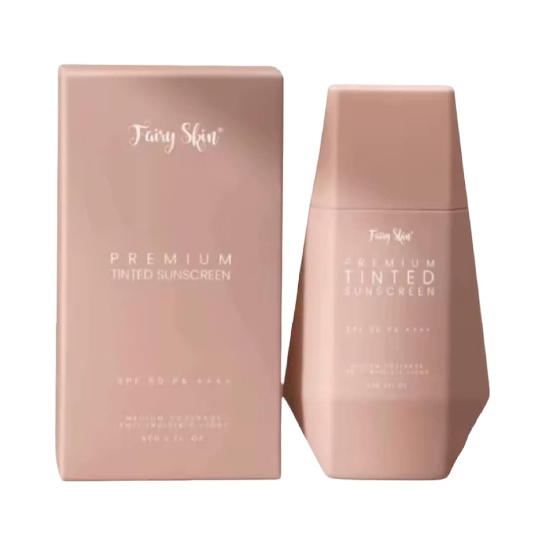 Fairy Skin Tinted Sunscreen SPF 50 PA ++++ Sheer Coverage | 50 Gm | Made in Philippines | Premium Tinted Sunscreen - By Allure Cosmetics
