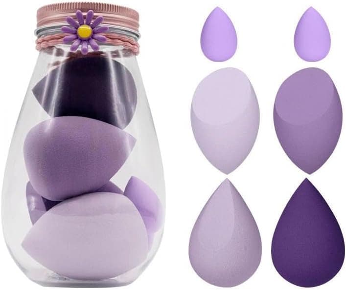 Cute Blender Jar Set of 7 Soft Makeup Sponge 1