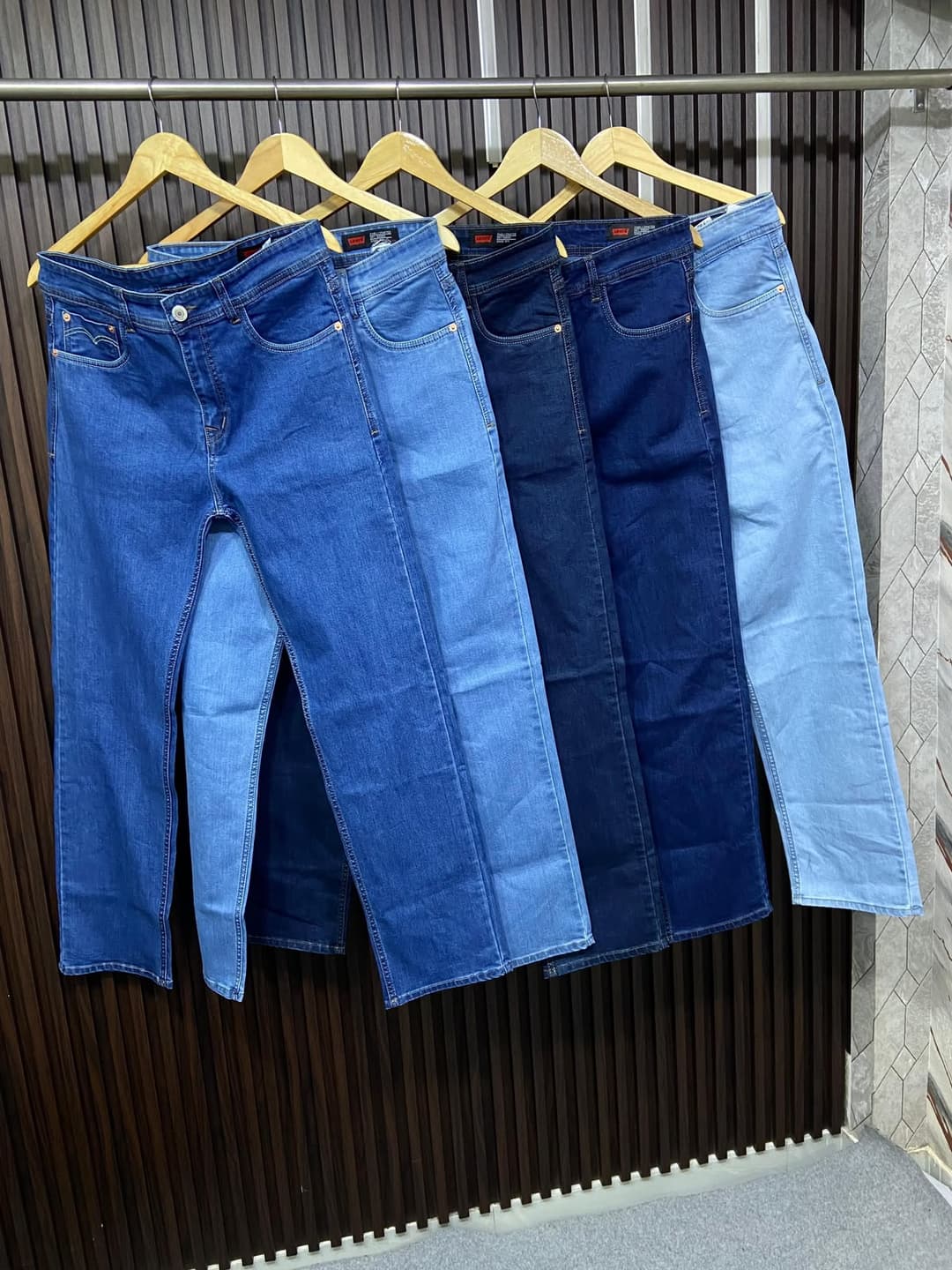 Men's Premium Stretch Denim Jeans | Straight Fit | Blue Wash | Casual Everyday Wear 3