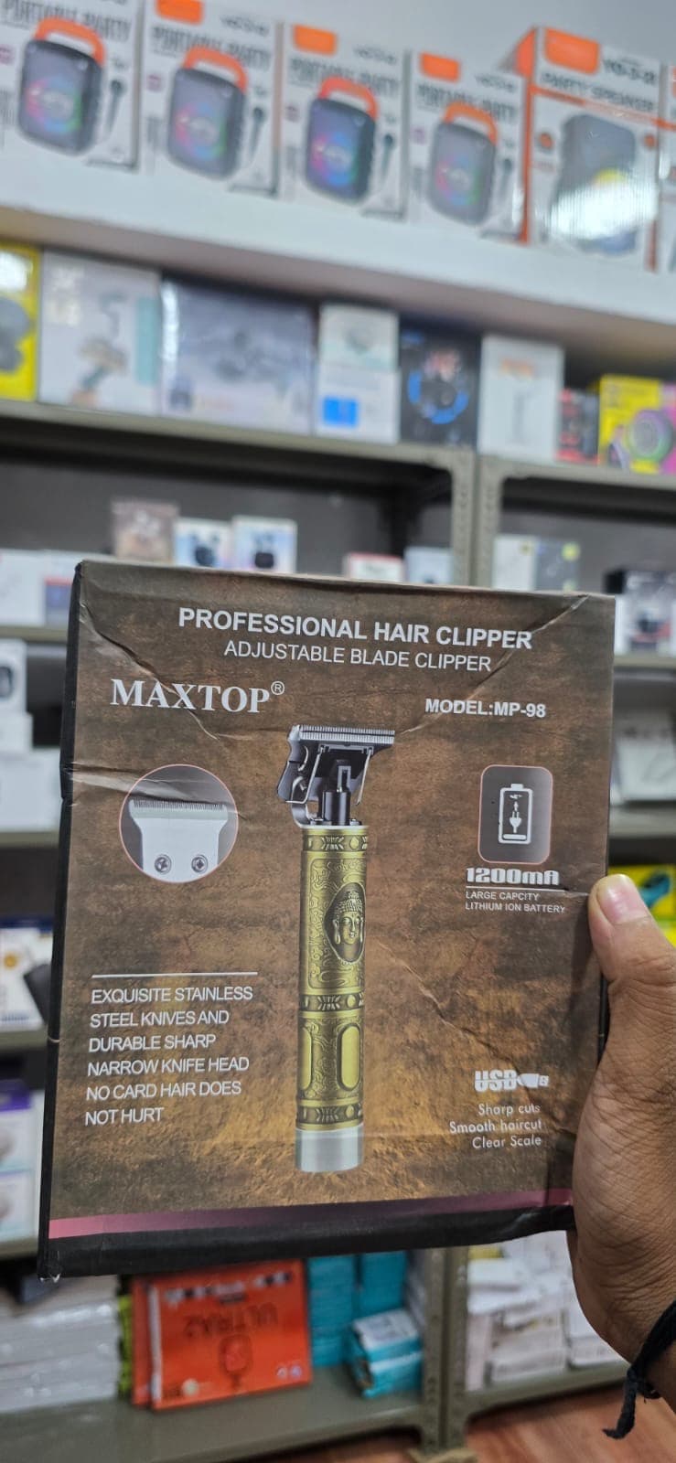 Men Maxtope Professional Hair Clipper Adjustable Blade Clipper, 1200Ma Large Capcity Lithium Ion Battery, Usb Charging. 6