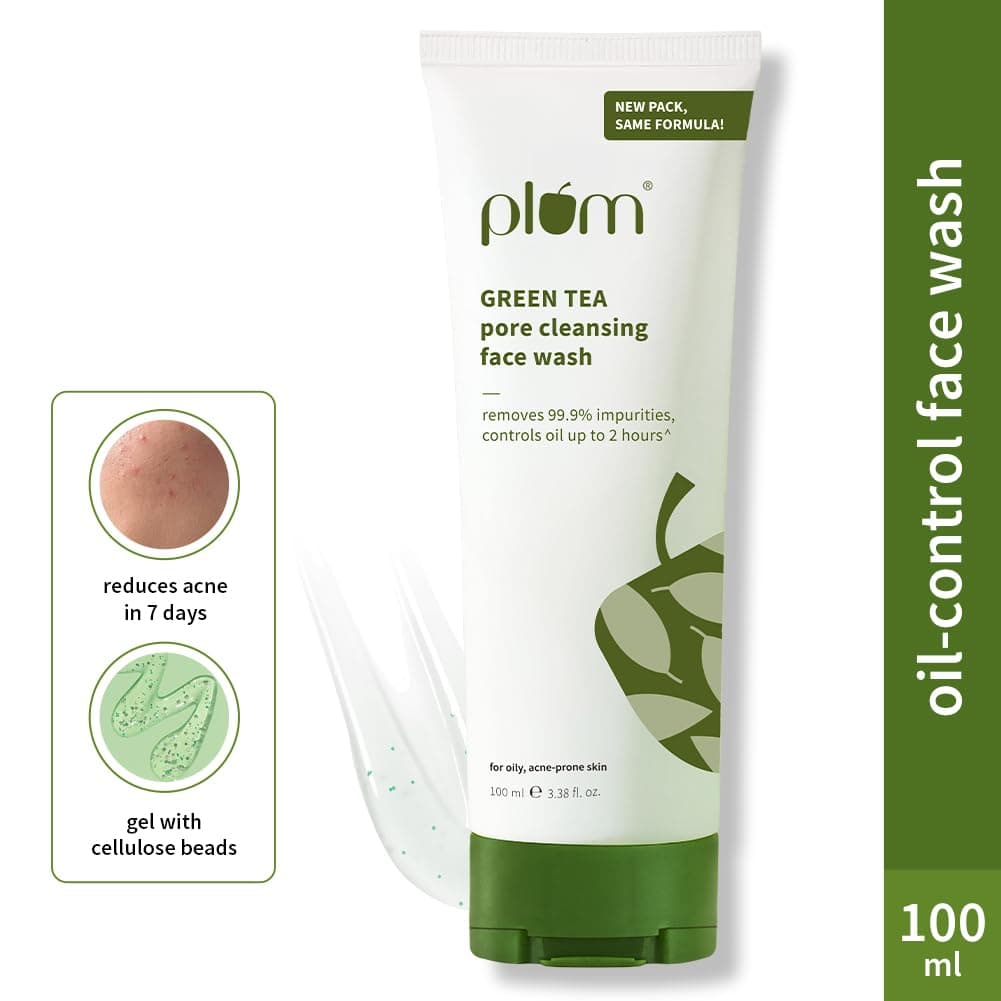 Plum Green Tea Pore Cleansing Face Wash | Acne Face Wash | Oily Skin | Face Wash for Women & Men | 100ml 5