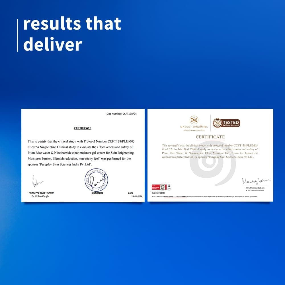 Plum 2% Niacinamide & Rice Water Super Light Gel Cream Moisturizer 50 g 5