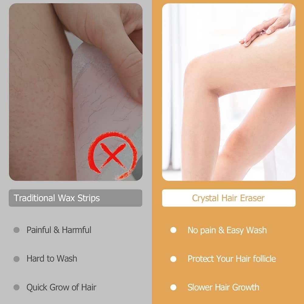 Nano Hair Remover, Reusable Hair Removal Without Shaving Crystal Hair Remover 1